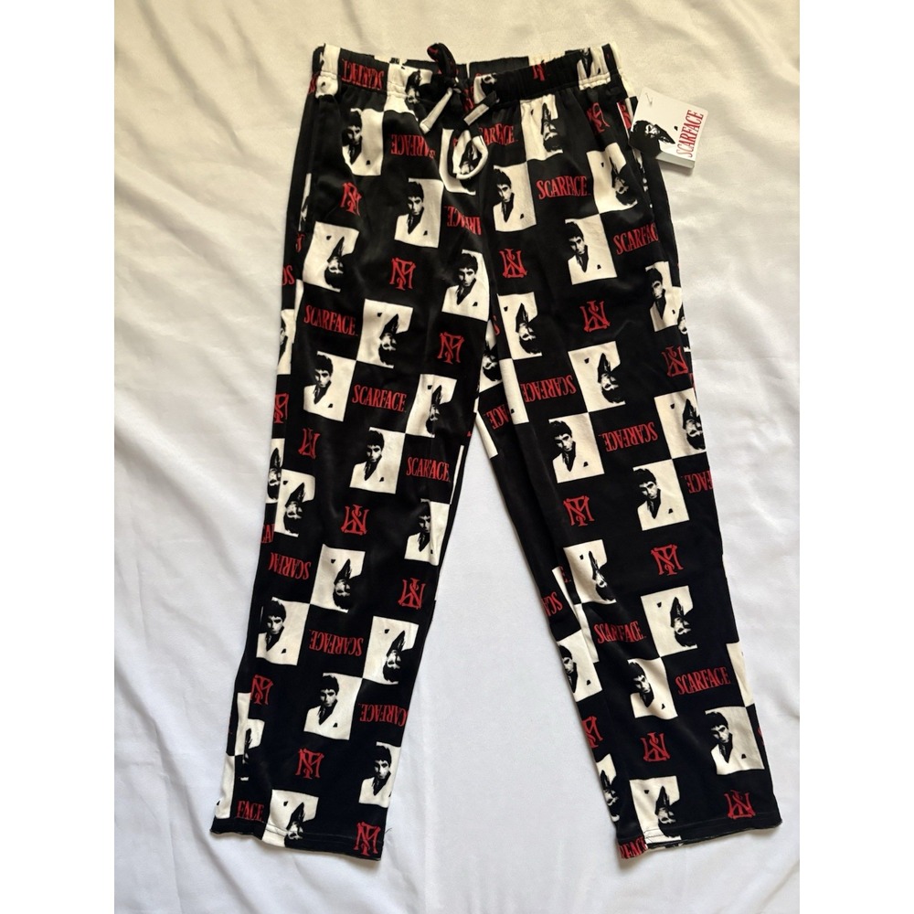 NEW Scarface Lounging Pajama Pants Size Medium Scarface Pajama Scarface Pants